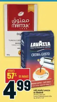 Marché Adonis Café moulu Lavazza ou Maatouk | Lavazza or Maatouk ground coffee offer