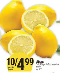 Marché Adonis Citrons | Lemons offer