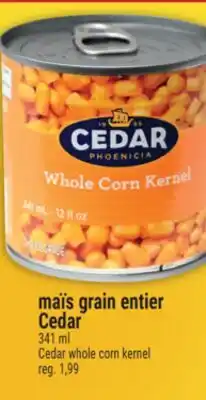 Marché Adonis MAÏS GRAIN ENTIER CEDAR | CEDAR WHOLE CORN KERNEL offer