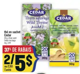 Marché Adonis THÉ EN SACHET CEDAR | CEDAR TEA BAGS offer