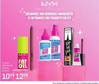 Uniprix Produits sélectionnés NYX/ NYX Selected products offer