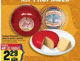 Marché Adonis FROMAGE MAASDAM, EDAM OU GOUDA LANDANA | LANDANA MAASDAM, EDAM OR GOUDA CHEESE offer