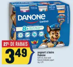Marché Adonis Yogourt à boire Danone | Danone drinkable yogurt offer