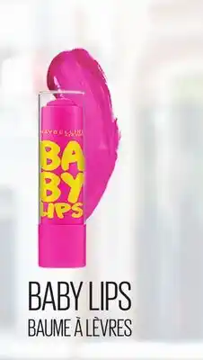 Uniprix MAYBELLINE BABY LIPS / BAUME À LÈVRES Produits sélectionnés/Selected products offer