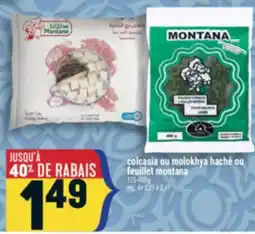 Marché Adonis Colcasia ou molokhya haché ou feuillet montana offer