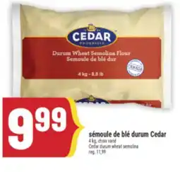 Marché Adonis Sémoule de blé durum Cedar | Cedar durum wheat semolina offer