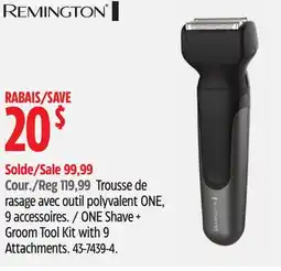 Canadian Tire Remington ONE Shave + Groom Tool Kit with 9 Attachments offer