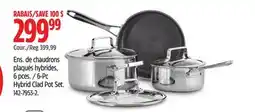 Canadian Tire 6-Pc Hybrid Clad Pot Set offer