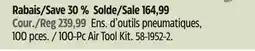 Canadian Tire Mastercraft 100-Pc Air Tool Kit offer