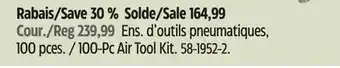 Canadian Tire Mastercraft 100-Pc Air Tool Kit offer