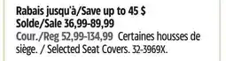 Canadian Tire Autotrends Selected Seat Covers offer