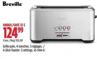 Canadian Tire Breville 4-Slice Toaster offer