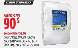 Canadian Tire Certified Rink Tarp, 30 x 60´ offer