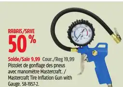 Canadian Tire Mastercraft Tire Inflation Gun with Gauge offer
