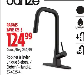Canadian Tire Danze Sieben 1-Handle offer