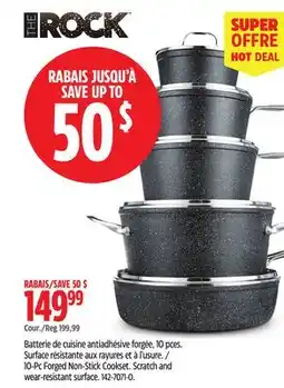 Canadian Tire On The Rock 10-Pc Forged Non-Stick Cookset. Scratch and wear-resistant surface offer
