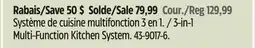 Canadian Tire Hamilton 3-in-1 Multi-Function Kitchen System offer