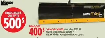 Canadian Tire Meyer Electric Wireless Home Snow Plow offer