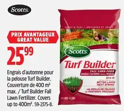 Canadian Tire Scotts Turf Builder Fall Lawn Fertilizer offer