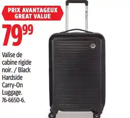 Canadian Tire Outbound Black Hardside Carry-On Luggage offer