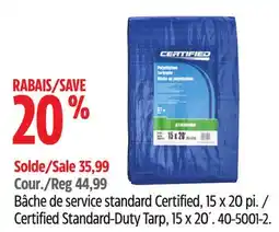 Canadian Tire Certified Standard-Duty Tarp offer