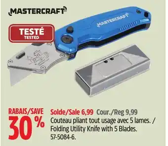Canadian Tire Folding Utility Knife with 5 Blades offer