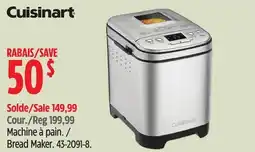Canadian Tire Cuisinart Bread Maker offer