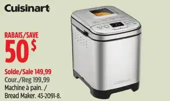 Canadian Tire Cuisinart Bread Maker offer