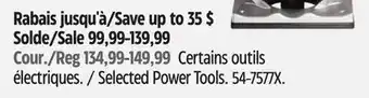 Canadian Tire Bosch Selected Power Tools offer