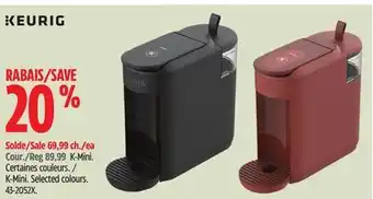 Canadian Tire Keurig K-Mini offer