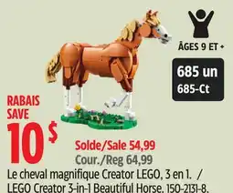 Canadian Tire LEGO Creator 3-in-1 Beautiful Horse offer