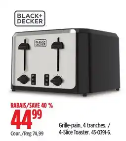 Canadian Tire Black + Decker 4-Slice Toaster offer