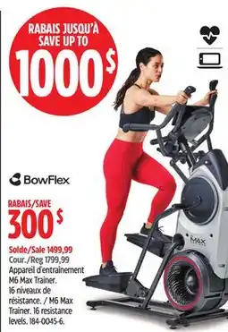 Canadian Tire Bowflex M6 Max Trainer offer