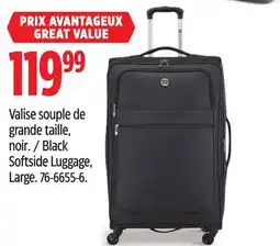 Canadian Tire Outbound Black Softside Luggage offer
