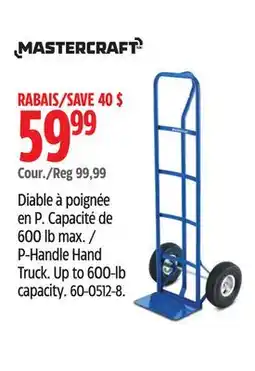 Canadian Tire Mastercraft P-Handle Hand Truck offer