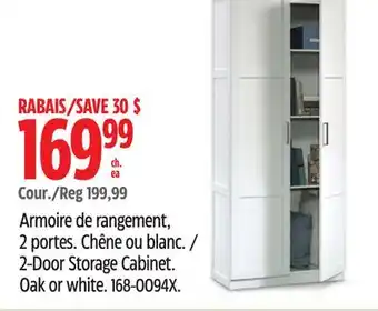 Canadian Tire Sauder 2-Door Storage Cabinet offer