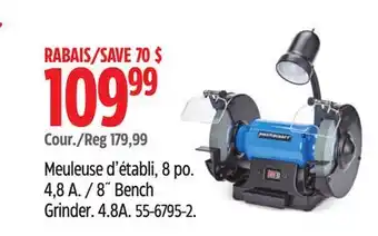 Canadian Tire Mastercraft 8˝ Bench Grinder offer