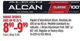 Canadian Tire Alcan Aluminum Foil offer