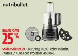 Canadian Tire Nutribullet 7-Cup Food Processor offer