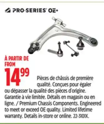 Canadian Tire Premium Chassis Components offer
