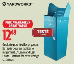 Canadian Tire Yardworks Lawn and Leaf Chute offer