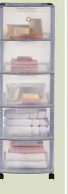Canadian Tire 5-Drawer Wheeled Storage Tower offer