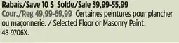 Canadian Tire Armor Coat Selected Floor or Masonry Paint offer