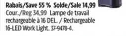 Canadian Tire MotoMaster Rechargeable 16-LED Work Light offer
