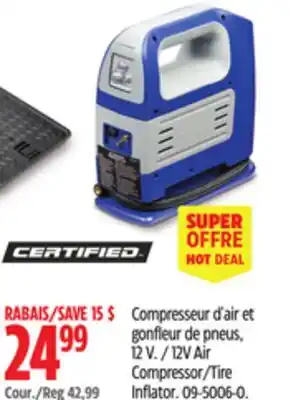 Canadian Tire 12V Air Compressor/Tire Inflator offer
