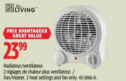 Canadian Tire Fan/Heater. 2 heat settings and fan only offer