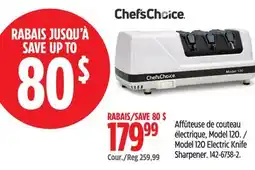 Canadian Tire Chef's Choice Model 120 Electric Knife Sharpener offer