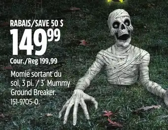 Canadian Tire 3´ Mummy Ground Breaker offer