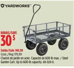Canadian Tire Steel Garden Cart offer