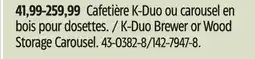 Canadian Tire Keurig K-Duo Brewer or Wood Storage Carousel offer